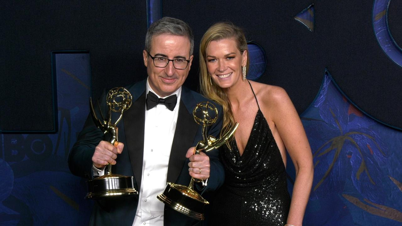 John Oliver and Kate Norley 'HBO & Max Post-Emmy Celebration' Blue Carpet
